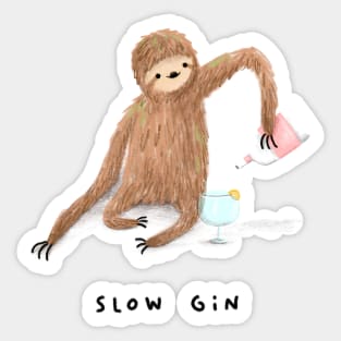 Slow Gin Sticker